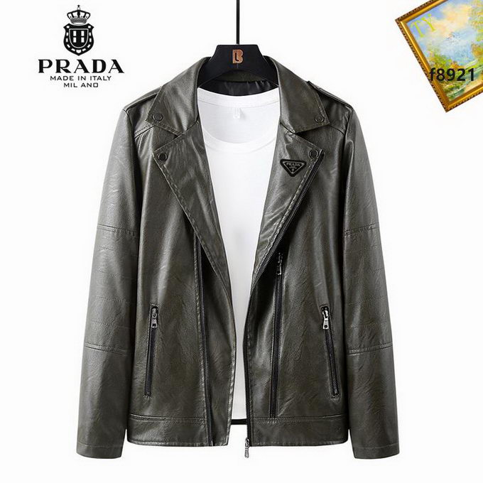 Prada Leather Jacket Mens ID:20230221-81